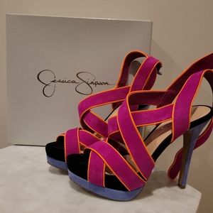 Jessica Simpson strappy heels